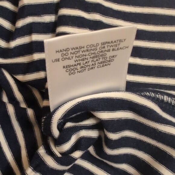 NWT ModCloth Every Direction Knit Tank Navy Blue White Striped Sleeveless XXS - Picture 7 of 10